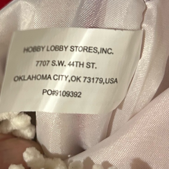 Hobby Lobby (2) Red & White Christmas Stockings - Picture 4 of 6